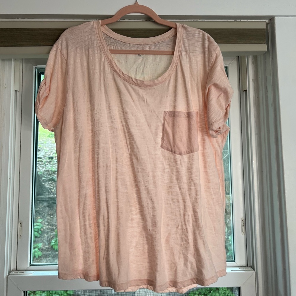 Light Pink Short Sleeve T Shirt